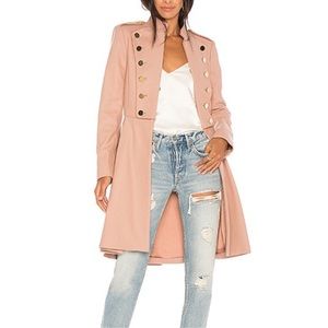 Rossi Military Coat in Rose Tan